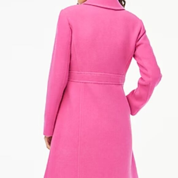 J CREW Factory Wool-blend lady day coat PINK size 12 - Picture 2 of 11